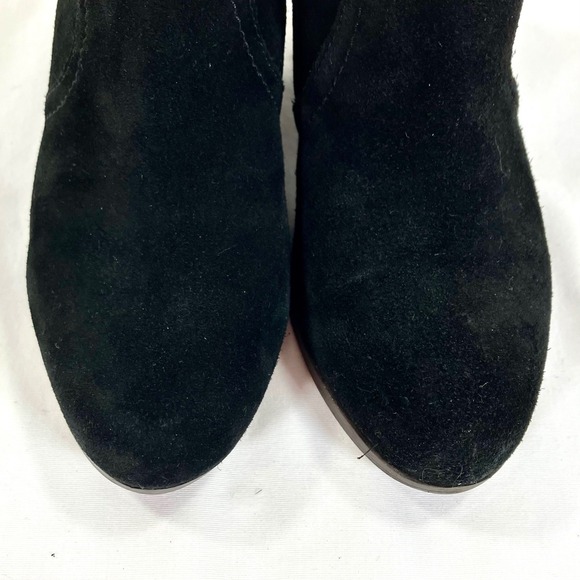 Sam Edelman Black Suede Western Ankle Boots Women Sz 7.5 M Boho Festival Renfair - Picture 9 of 10